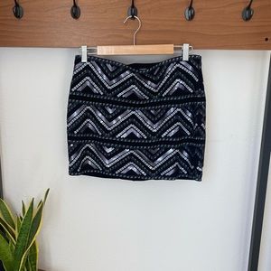 Bodycon Skirt with Sequins